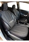 Minderland Axiom Comfort Serisi Oto Koltuk Kılıfı, Keten-deri / Siyah, Renault Clio İle Uyumlu