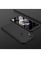Kilifone - Xiaomi Uyumlu Redmi Note 6 Pro - Kılıf 3 Parçalı Parmak İzi Yapmayan Sert Ays Kapak - Siyah