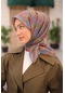 Silk Home Soft Eşarp 73074-09 Gri, Mavi, Vizon, Kiremit, Narçiçeği, Bakır
