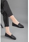 Cilt Lazer Baskılı Siyah Kadın Ortopedik Günlük Ayakkabı-2410-siyah