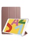 Noktaks - iPad Uyumlu Pro 10.5 7.nesil - Kılıf Smart Cover Stand Olabilen 1-1 Uyumlu Tablet Kılıfı - Rose Gold