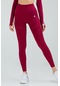 Bordo Slim Fit Yüksek Bel Toparlayıcı Seamless Kadın Tayt Ssd0004 Bordo