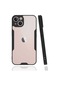 Noktaks - iPhone Uyumlu 14 Plus - Kılıf Kenarı Renkli Arkası Şeffaf Parfe Kapak - Siyah