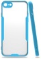 Kilifone - İphone Uyumlu İphone Se 2020 - Kılıf Kenarı Renkli Arkası Şeffaf Parfe Kapak - Mavi