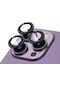 Tecno - iPhone 15 Pro Uyumlu Kamera Koruyucu Cl-12 Premium Safir Kamera Lens Koruyucu - Siyah