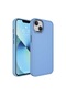 Noktaks - iPhone Uyumlu 14 Plus - Kılıf Metal Çerçeve Tasarımlı Sert Btox Kapak - Mavi