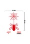 Örümcek Sticker Model 3 - Oto Sticker - Araba Sticker - Araç Sticker - 23cm X 40cm - Kırmızı