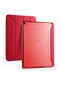Noktaks - iPad Uyumlu 10.2 8.nesil - Kılıf Kalem Bölmeli Stand Olabilen Origami Tri Folding Tablet Kılıfı - Kırmızı
