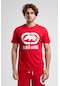 Marc Kırmızı Bisiklet Yaka Baskılı Standard Fit Erkek Tshirt Kırmızı