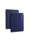 Kilifolsun iPad Uyumlu Pro 11 2020 2.nesil Kalem Bölmeli Stand Olabilen Origami Tri Folding Kılıf Lacivert