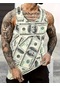 Snapbuy Retro Araba Desenli 3d Baskılı Yazlık Rahat Tank Top - Büyük Boy Spor Yelekerkek Koyu Gri