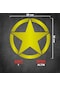 Army Star Sticker - Yıldız Sticker - Oto Sticker - Araba Sticker - 50cm X 50cm - Altın