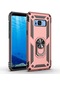 Kilifone - Samsung Uyumlu Galaxy S8 - Kılıf Yüzüklü Çift Katman Zırh Tank Vega Kapak - Rose Gold