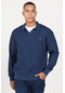 AC&Co / Altınyıldız Classics Erkek Lacı Loose Fit Polo Yaka Jakarlı Sweatshirt