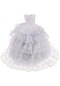 Suntek Kız Bebek Için Çarpıcı Beyaz Düğün Dantel Pastası Elbise