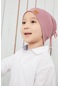 Erkek Bebek Çocuk Gül Kurusu Şapka Bere El Yapımı Rahat Cilt Dostu %100 Pamuklu Kaşkorse-7161- Gülkurusu