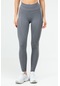 Füme Slim Fit Yüksek Bel Toparlayıcı Seamless Kadın Tayt Ssd0022 Füme