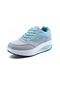 Mavi Kadın Günlük Ayakkabı Kama Koşu Spor Ayakkabı Nefes Örgü Kayma Ayakkabı 4 Renk