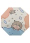 Xiaoqityh-umbrella Sevimli Karikatür Taşınabilir Düşmeye Dayanıklı Çocuk Şemsiyesi-mavi