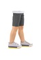Kiko Kids Linen Cırtlı Erkek Çocuk Keten Spor Ayakkabı Gri
