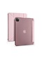 Kilifolsun iPad Uyumlu Pro 11 2020 2.nesil Kalem Bölmeli Stand Olabilen Origami Tri Folding Kılıf Rose Gold