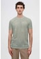 Twn Slim Fit Yeşil Çizgi Baskılı T-shirt 2ec1438360200