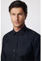 Tudors Modern Slim Fit Pamuklu Kolay Ütü Armürlü Siyah Erkek Gömlek-28350-siyah