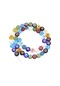 10 Adet Çiçek Düz Yuvarlak Boncuk Cam 6/8/10mm Renkli Dağınık Boncuk Uzay Color-13 6mm-60pcs