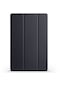 Noktaks - Samsung Uyumlu Galaxy Tab S9 Fe Plus - Kılıf Smart Cover Stand Olabilen 1-1 Uyumlu Tablet Kılıfı - Siyah