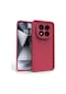 Xiaomi Redmi Note 14 Pro 5g / Poco X7 5g Kılıf Kamera Korumalı Kalın Kenarlı Viera Silikon Case Mürdüm