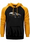 Porsch Panamera Sarı Renk Reglan Kol Kapşonlu Sweatshirt