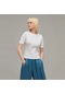 Adidas Fıtted Ss Tee Kadın T-shirt Hy1403-beyaz