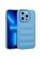 Noktaks - iPhone Uyumlu 12 Pro - Kılıf Kamera Korumalı Parlak Galya Kapak - Mavi