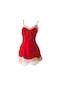 Suntek Baba Mini Elbise Santa Lingerie Gecelik Kadın Yılbaşı Lingerie