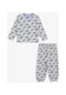 Breeze Girls & Boys Erkek Bebek Pijama Takımı Uçak Desenli 9 Ay-3 Yaş, Gri-gri