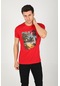 Weyeze Brazil Baskılı Regular Fit Pamuklu T-shirt Ac-y38429lns- Kırmızı