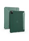 Kilifone - İpad Uyumlu İpad Pro 12.9 2021 5.nesil - Kılıf Kalem Bölmeli Stand Olabilen Origami Tri Folding Tablet Kılıfı - Koyu Yeşil