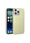 Tecno-iphone Uyumlu İphone 15 Pro Max - Kılıf Mat Renkli Esnek Premier Silikon Kapak - Gold