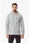 Fulla Moda Baskılı Kanguru Cepli Sweatshirt Gri 24KERK7462198073Gri