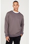 Ac&Co / Altınyıldız Classics Standart Fit Normal Kesim Bisiklet Yaka Erkek Sweatshirt - Koyu Gri