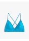 Koton Üçgen Bikini Üstü Basic Turkuaz 4sak10077mm Turkuaz