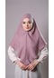 Violet Pratik Hazır Geçmeli Tesettür Eşarp Pamuk Caz Kumaş Düz Hijab 2306 21