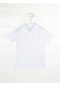 Waynap Unisex Lakos Polo Yaka Okul Tshirt Beyaz