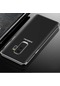 Kilifone - Samsung Uyumlu Galaxy J8 - Kılıf Dört Köşesi Renkli Arkası Şefaf Lazer Silikon Kapak - Siyah
