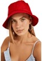 Kadın Kırmızı Bucket Şapka-15074 - Std