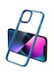 iPhone Uyumlu 13 Pro Kılıf Lopard Krom Kapak - Mavi