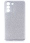 Samsung Galaxy S21 Fe Kılıf Renkli Simli Kamera Çıkıntılı Parlak Shining Arka Kapak - Gümüş