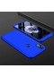 Ekılıf - Xiaomi Redmi Note 6 Pro Uyumlu Kılıf Parmak İzi Yapmayan 3 Parça Ays Kapak - Mavi