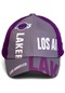 Gri Los Angeles Lakers Basketbol Beyzbol Şapkası - Standart