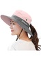 Kadın Renk Bloklu Şapka Pembe
